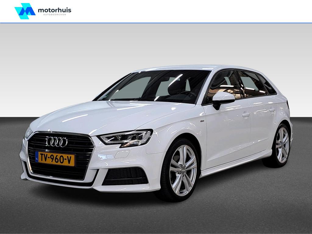 Audi A3 Sportback 35 TFSI 150PK AUTOMAAT S-LINE EDITION NAVI, Auto's, 15 km/l, 4 cilinders, 150 pk, Wit