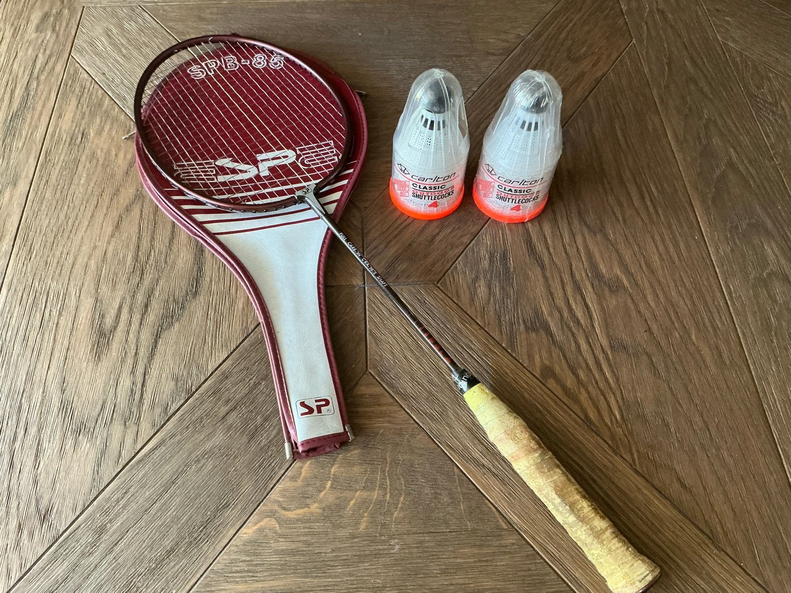 Badminton set SPB-85 met shuttles, Sport en Fitness, Badminton, Ophalen of Verzenden, Gebruikt, Racket(s)