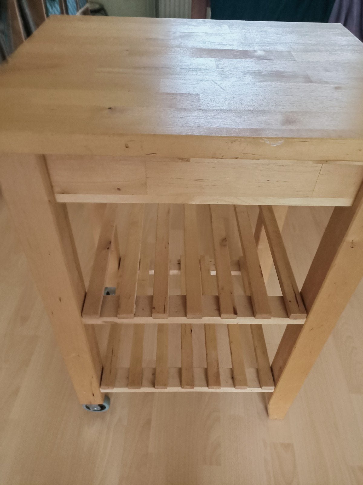 Hout roltafel, Ophalen, Gebruikt, Hout