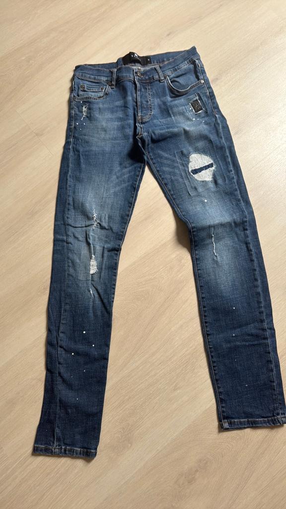 XPLCT MAAT 32 jeans blue blauw, Ophalen of Verzenden, Zo goed als nieuw, Blauw, W33 - W34 (confectie 48/50)