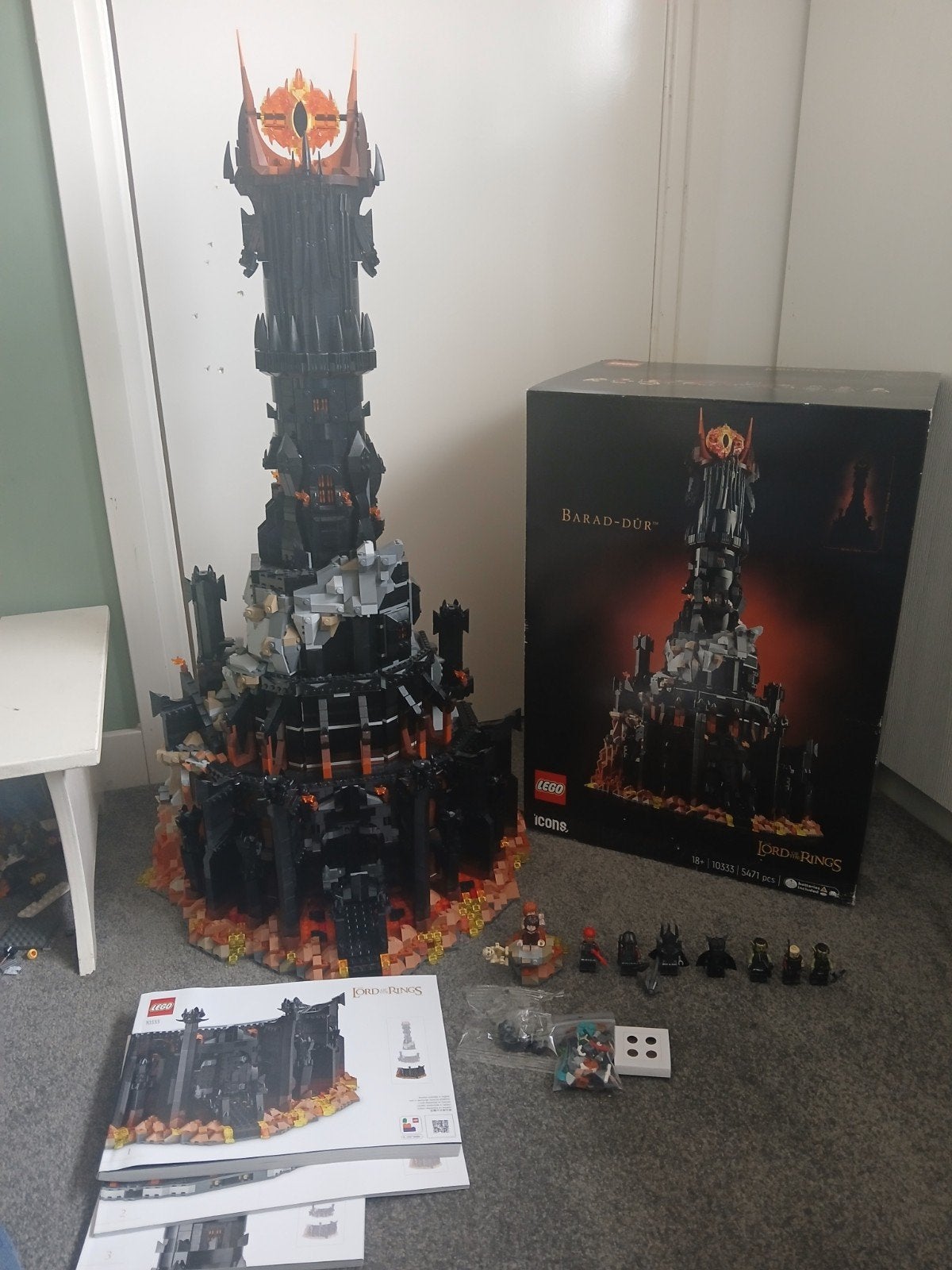 Lego icons/ Lord of the rings barad dûr 10333, Lego, Ophalen of Verzenden, Zo goed als nieuw, Inclusief accessoires