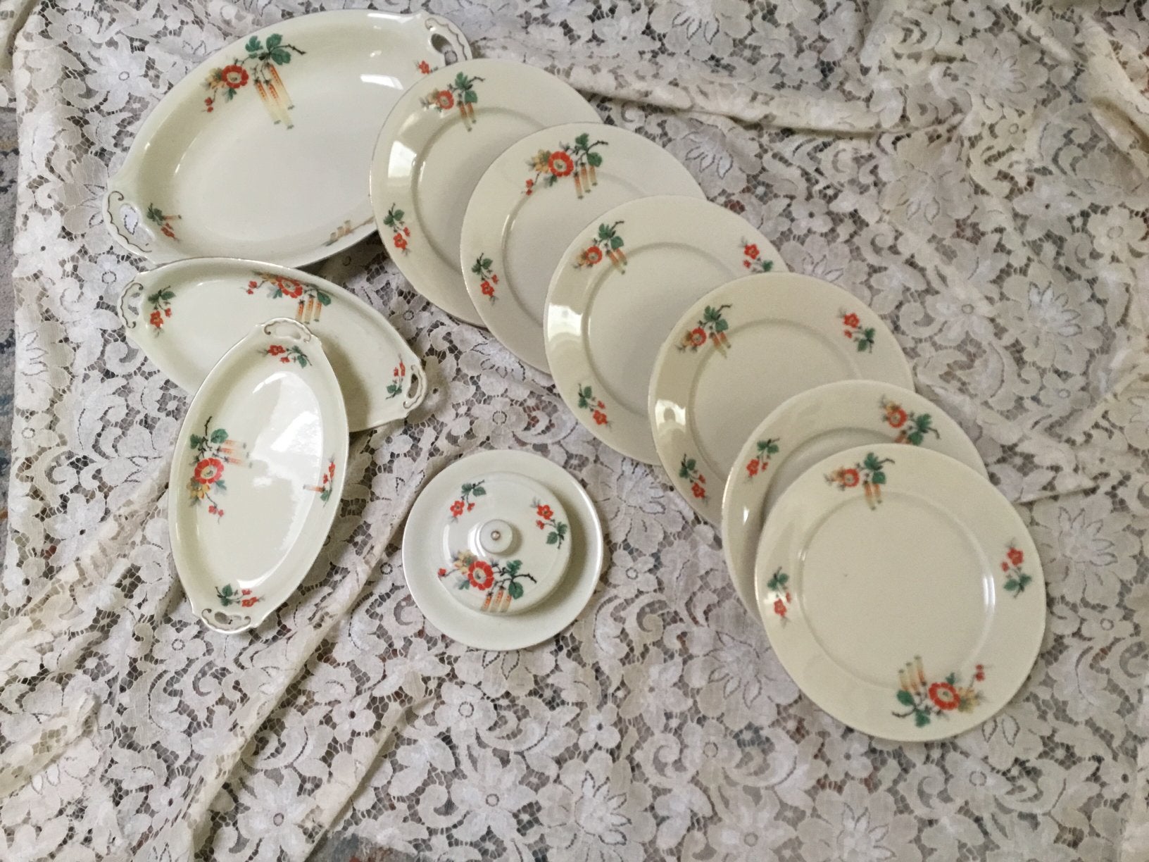 Windsor ontbijt servies kerst, Ophalen