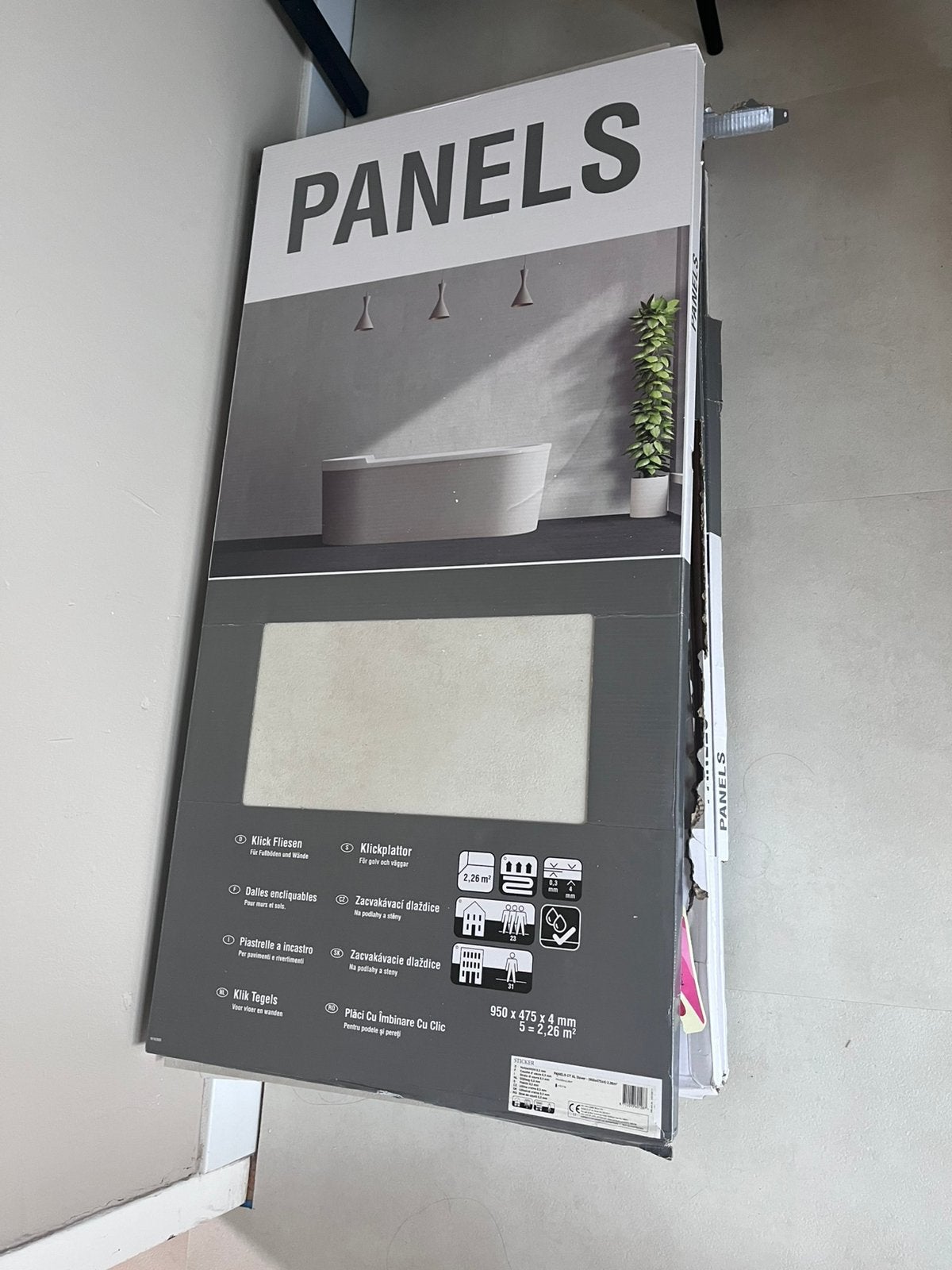 panelen pvc (vloer of muur) 18m2 incl ondervloer, Ophalen of Verzenden, Zo goed als nieuw