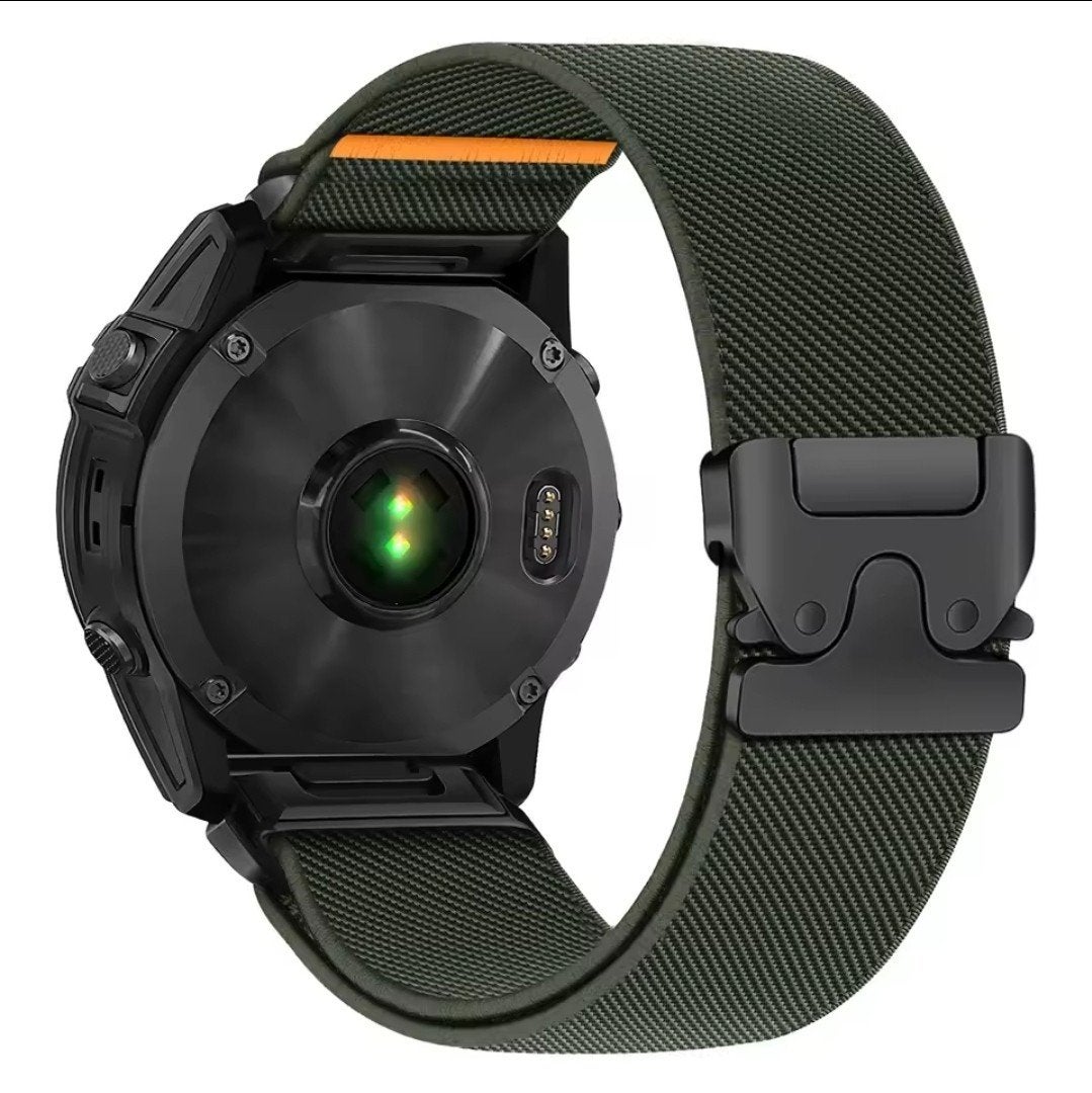 Nylon horlogebandje voor Garmin horloge met QuickFit 22mm., Ophalen of Verzenden, Android