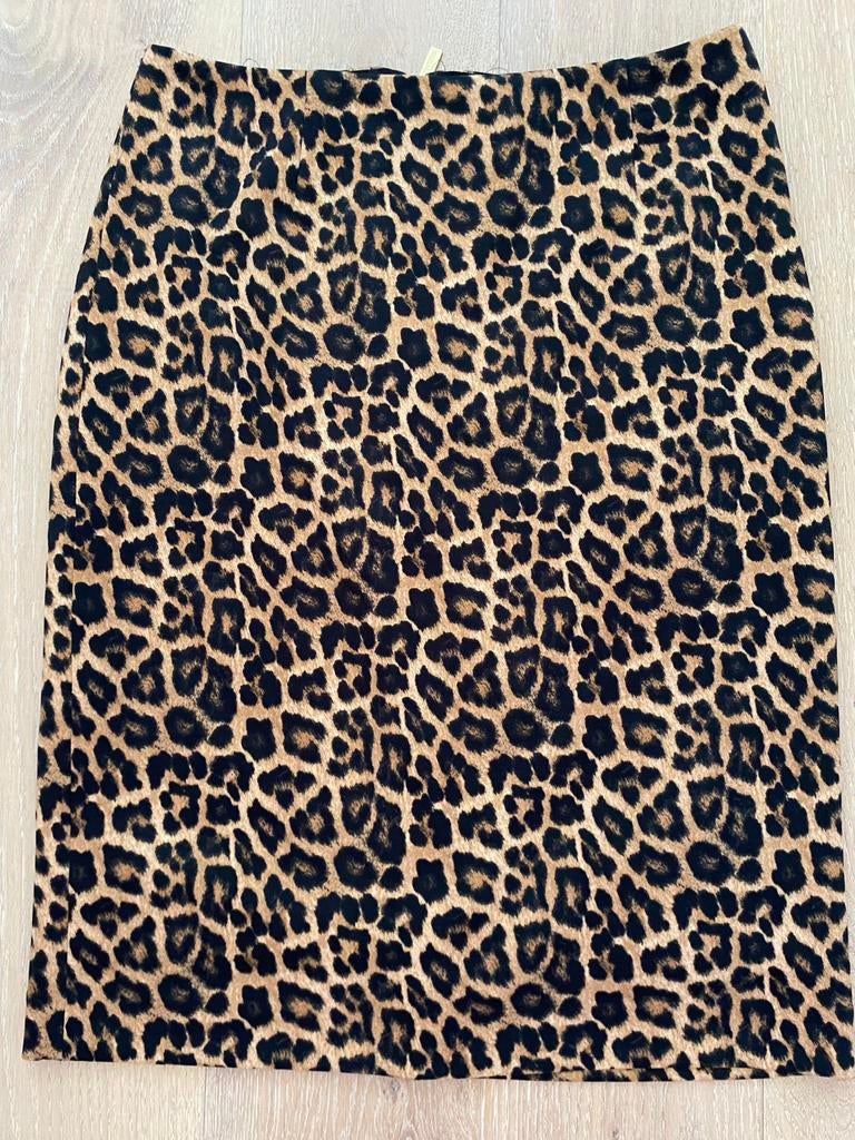 Panterprint  rok Michael Kors M, Kleding | Dames, Rokken, Maat 38/40 (M), Zwart, Ophalen of Verzenden, Zo goed als nieuw