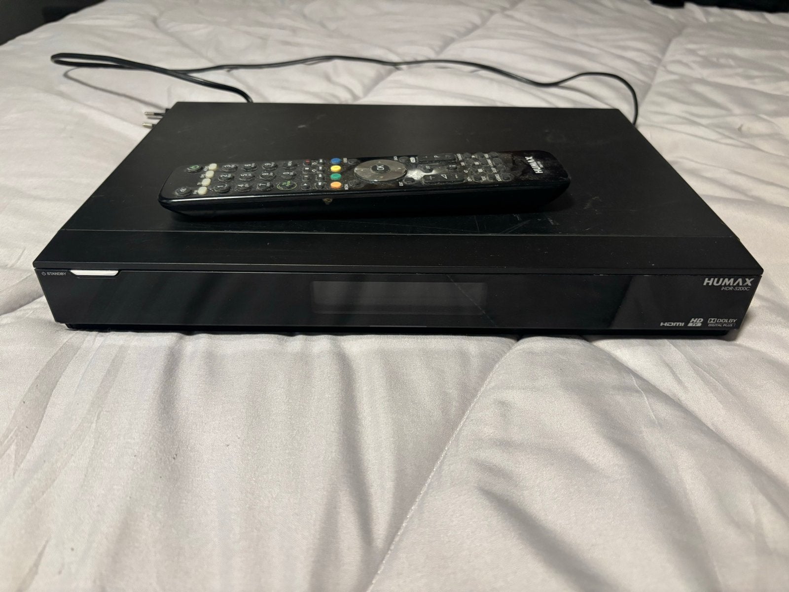 Humax 5200C met Afstandsbediening, Audio, Tv en Foto, Decoders en Harddiskrecorders, Ophalen of Verzenden, Gebruikt, Harddiskrecorder