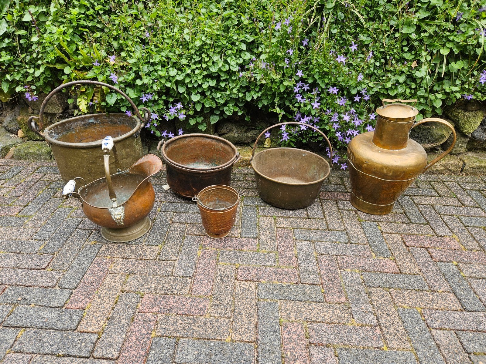 Partij koperen ketels/koperen bakken/rood koperen pot/bak, Ophalen of Verzenden, Koper