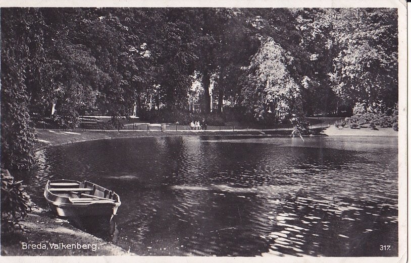Breda., Verzamelen, Ophalen of Verzenden, 1920 tot 1940, Gelopen, Noord-Brabant