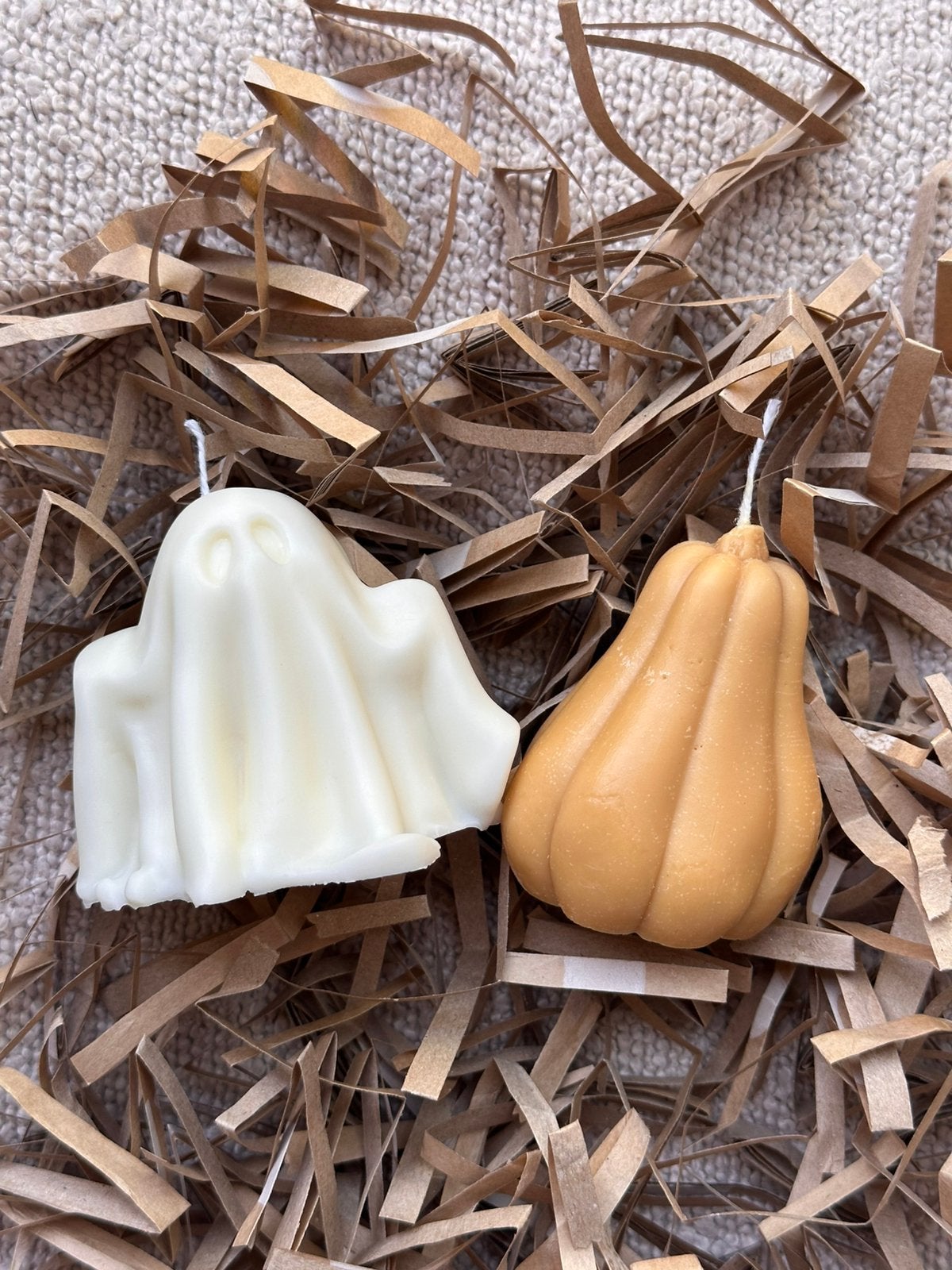 Ghost and Pumpkin Soy Wax Candle, Meerkleurig, 7 cm, Ophalen of Verzenden, Zo goed als nieuw