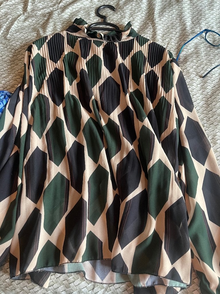 Blouse, Ophalen of Verzenden, Gedragen, Maat 38/40 (M), Groen