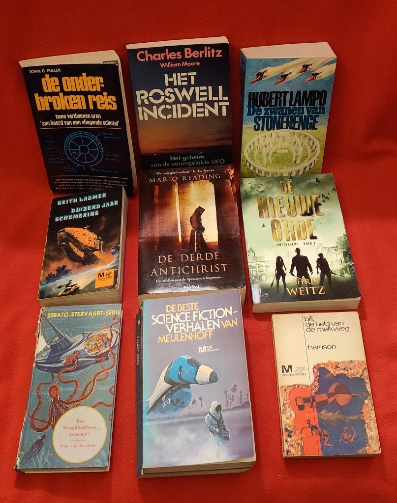 9x vintage Science Fiction, Fantasy & Mystery boeken, Ophalen of Verzenden, Gelezen, Diverse auteurs