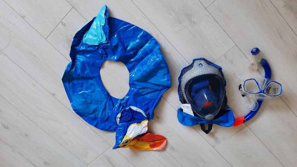 Decathlon snorkelmasker en snorkelset, Ophalen, Zo goed als nieuw, Snorkelset