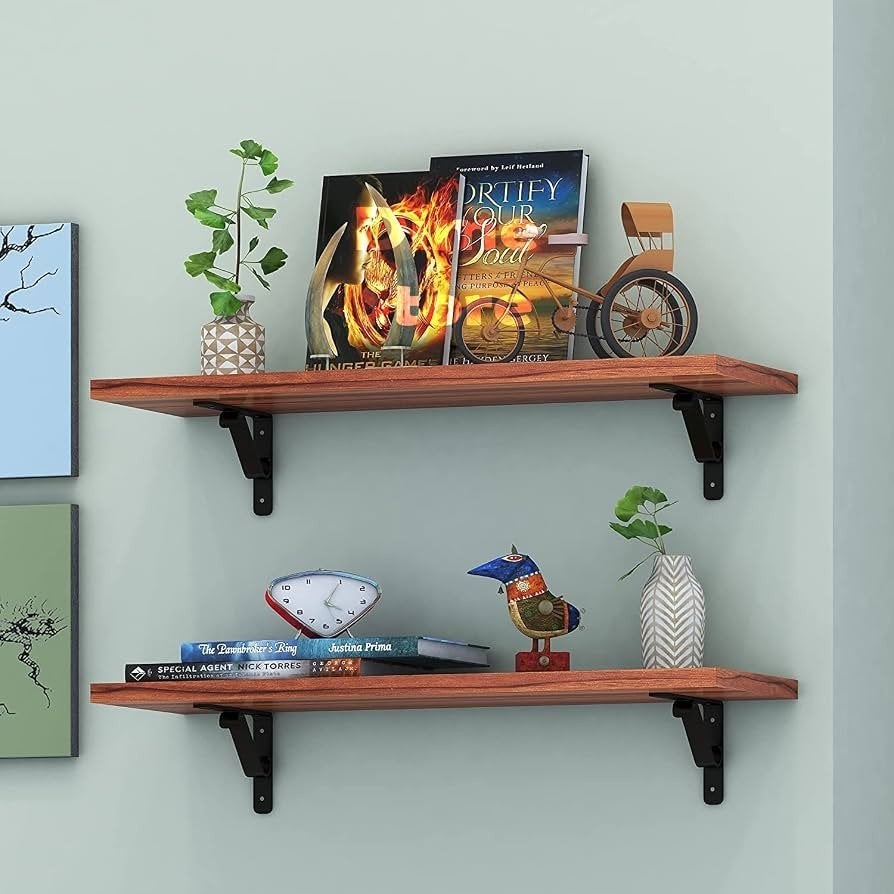 Wandopbergplank Met Kapstok Voor Hangers., 100 tot 150 cm, Nieuw, Hout, Ophalen