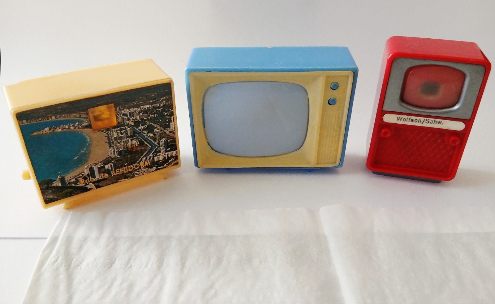 3 mini souvenir TV-kijkers: Benidorm, Sprookjes, Zwarte Woud, Ophalen of Verzenden, Gebruikt