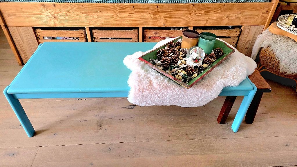 (Retro) houten salontafel, Huis en Inrichting, Ophalen, 100 tot 150 cm, 50 tot 100 cm, Zo goed als nieuw