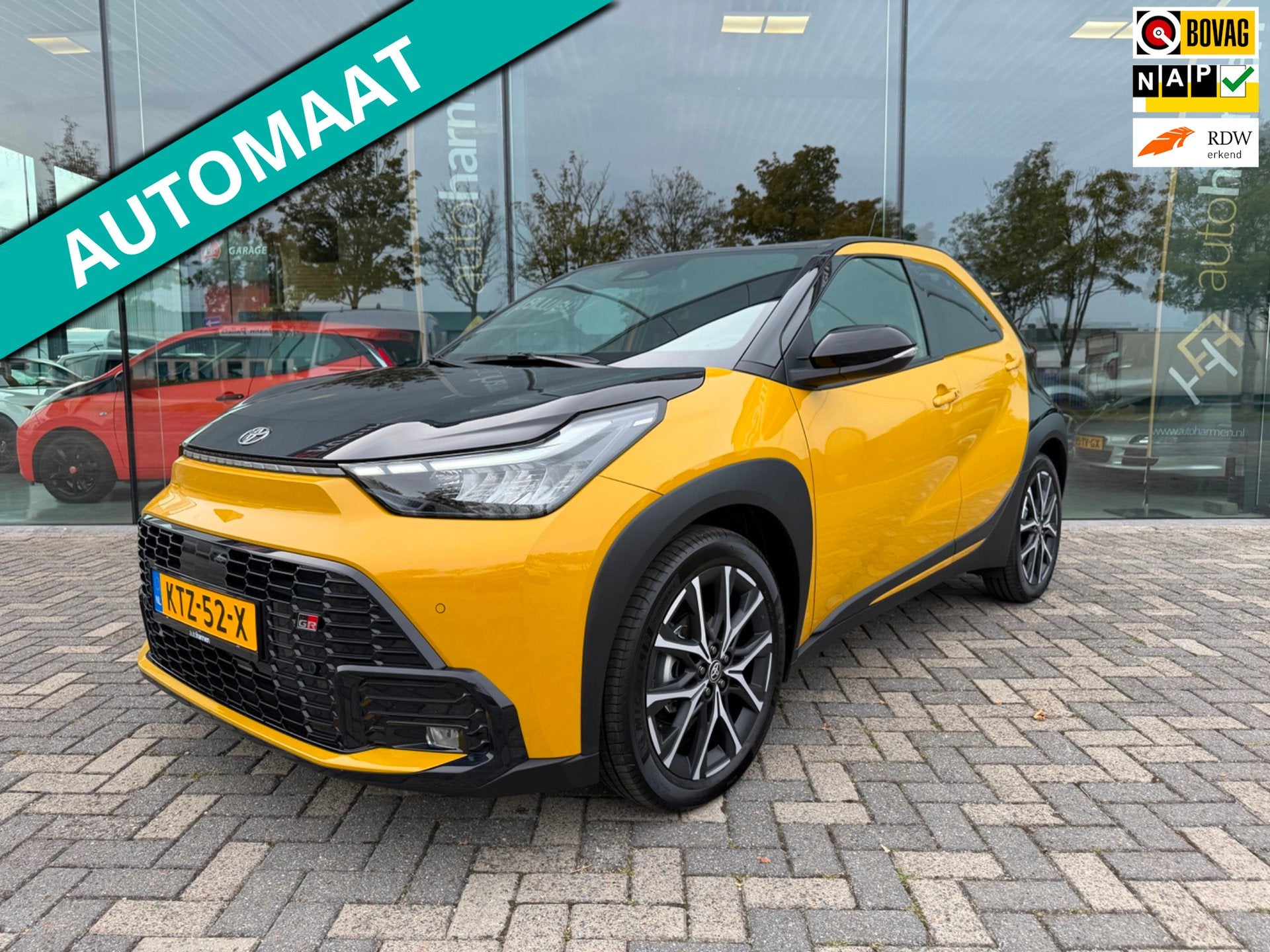 Toyota Aygo X GR Sport 115 Hybride, Nieuw & direct leverbaar, Dealer onderhouden, Gebruikt, 4 stoelen, LED verlichting