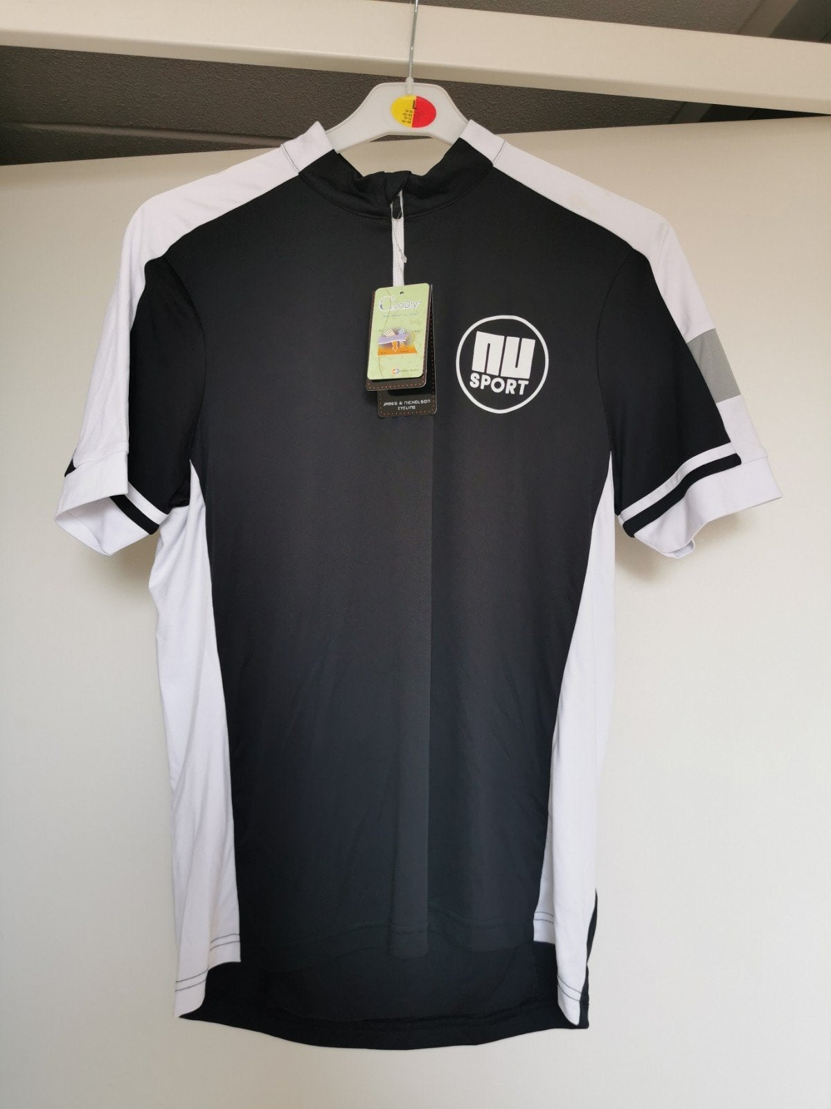 James & Nicholson Fiets Shirt Maat M Zwart Wit Nieuw, Maat 48/50 (M), Zwart, Nieuw, Ophalen of Verzenden