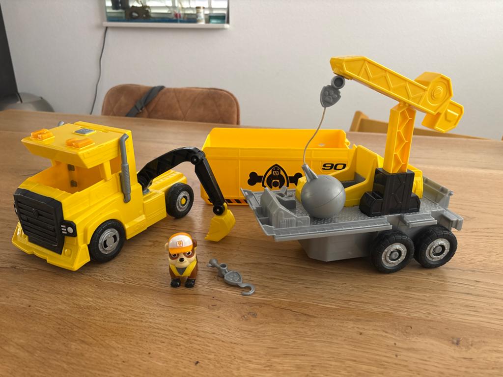 PAW Patrol Rubble 2-in-1 transformerende truck, Ophalen of Verzenden, Gebruikt
