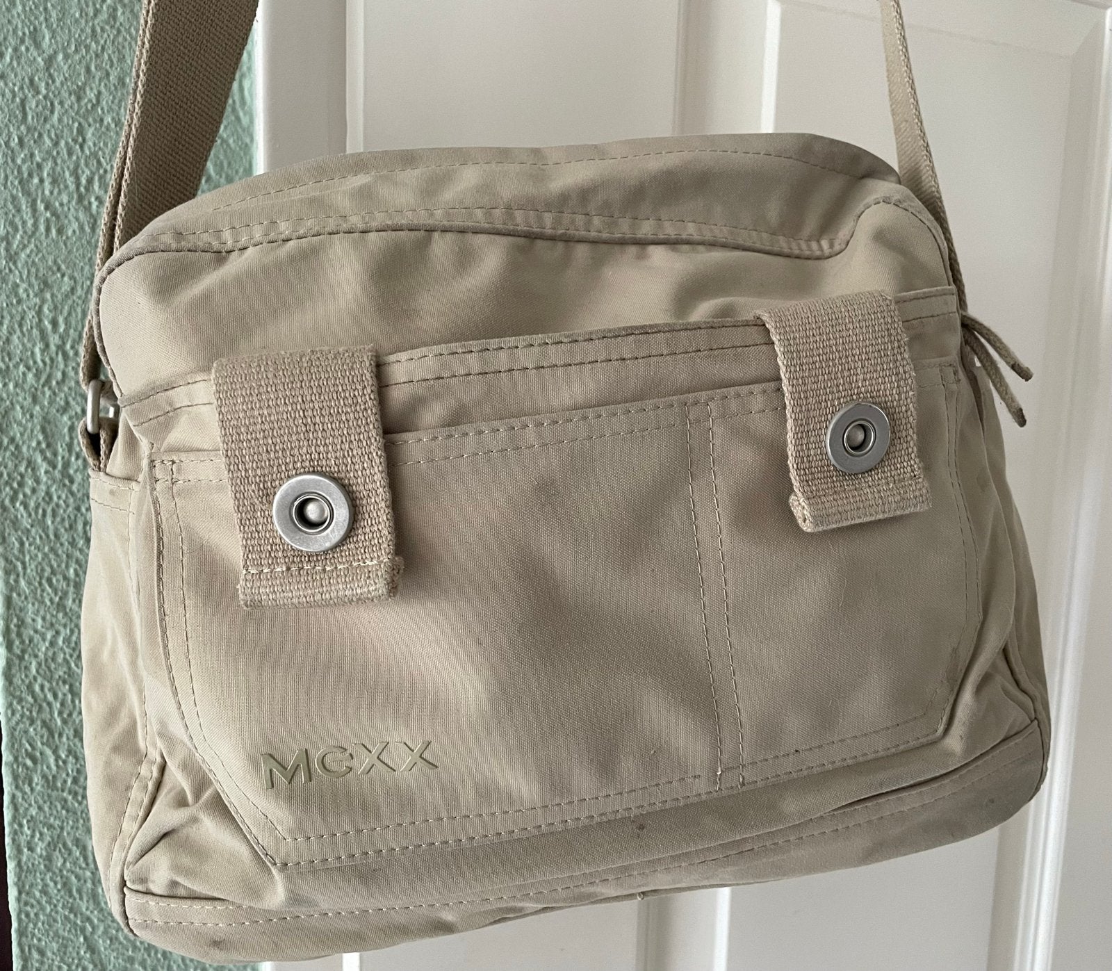 Mexx schoudertas, Sieraden, Tassen en Uiterlijk, Ophalen of Verzenden, Gebruikt, Beige, Schoudertasje