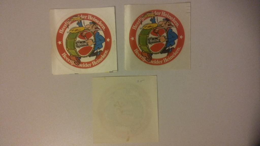 Jan van Haasteren strip sticker Heineken bier trommel, Verzamelen, Ophalen of Verzenden, Zo goed als nieuw, Overige typen