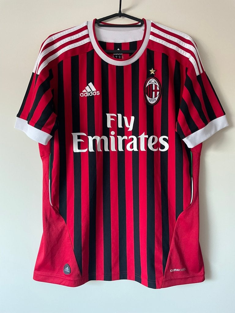 AC Milan Adidas Voetbalshirt Maat S, Ophalen of Verzenden, Zo goed als nieuw, Adidas, Voetbal