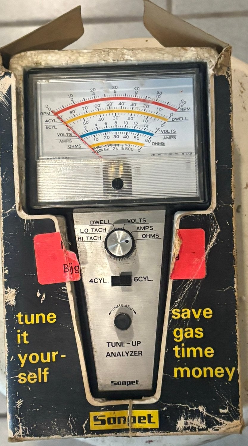 Tune-Up Analyzer Sanpet vintage analoge motortester jaren 70, Ophalen, Gebruikt