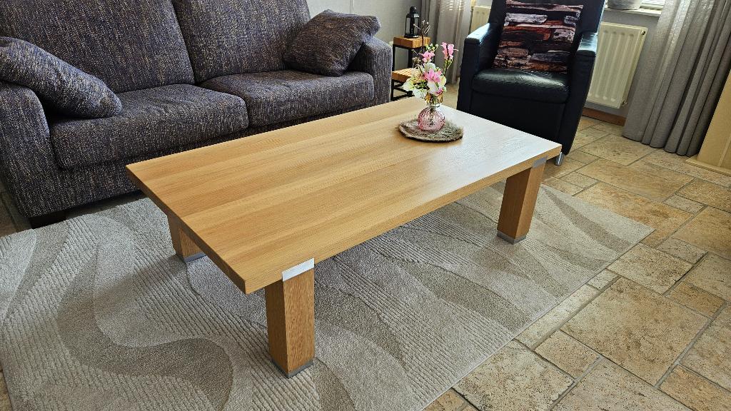 Prachtige blank eiken woonkamerinrichting Hans Daalder Steel, Ophalen, Gebruikt, Blank eiken, Eikenhout