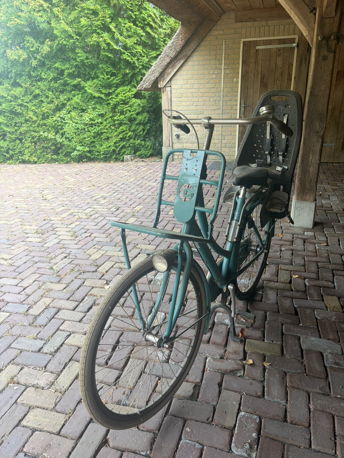 Cortina fiets met Yepp kinderzitje, Ophalen, Gebruikt
