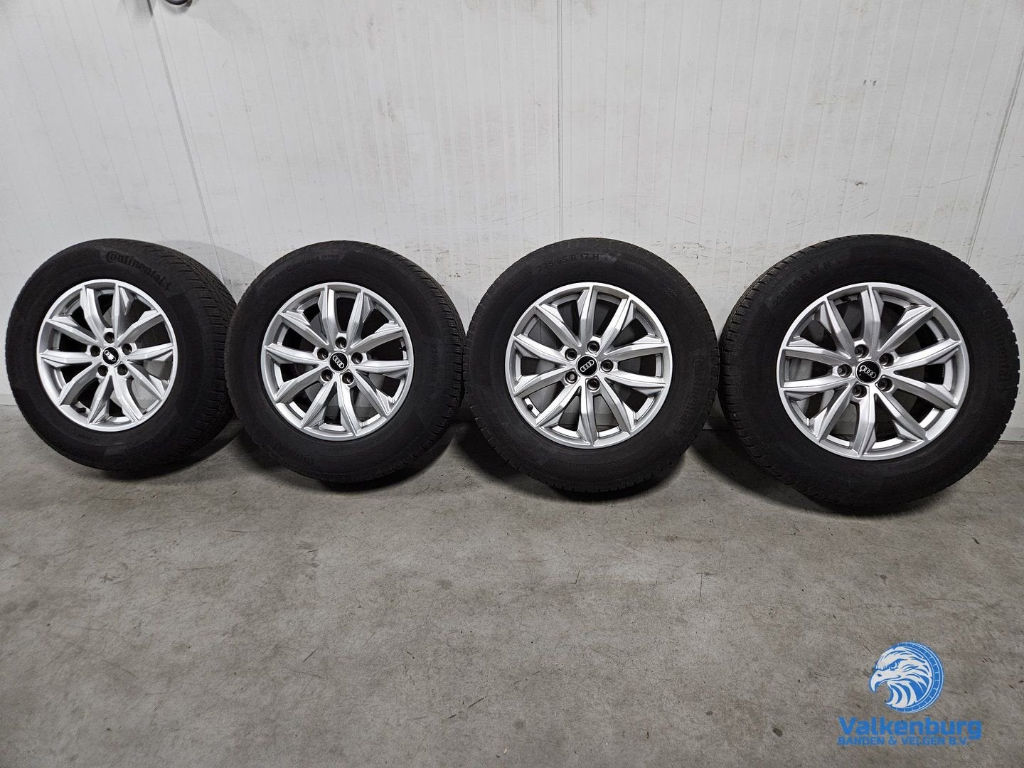 6-7mm! Originele Audi Q5 80A 17 inch velgen 5x112 winterband, Gebruikt, -, -, Banden en Velgen