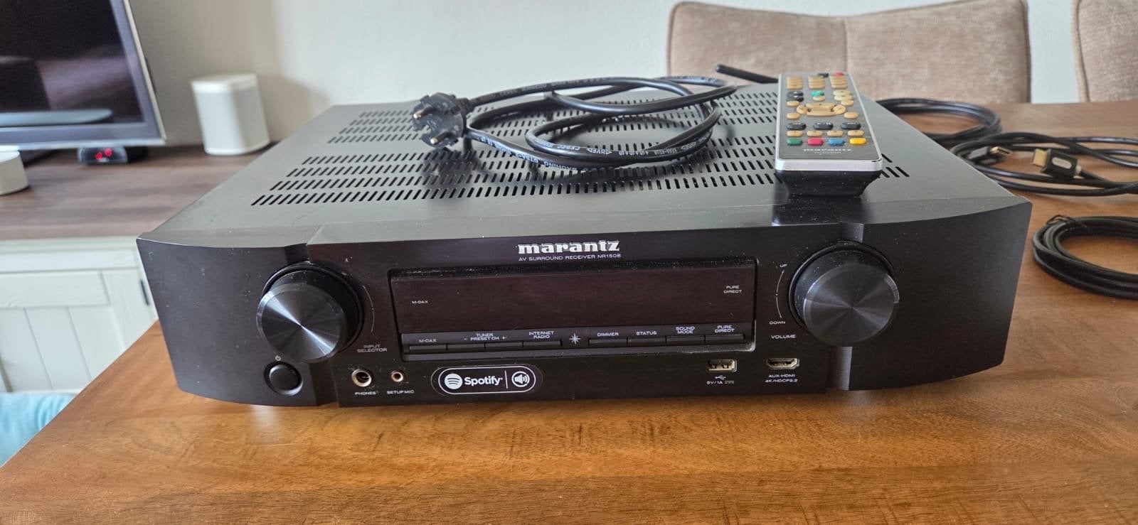 Marantz NR1508 AV Surround Receiver met afstandsbediening, Zo goed als nieuw, 60 tot 120 watt, Ophalen, Marantz