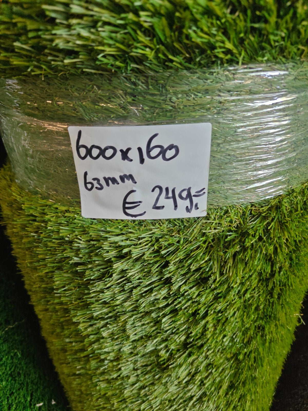Super mooie coupon kunstgras 63 mm 600x160, Ophalen, Nieuw, 20 m² of meer