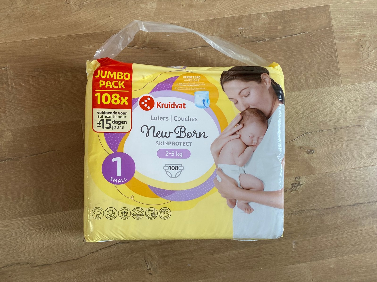 Nieuw kruidvat luiers maat 1, Ophalen, Nieuw