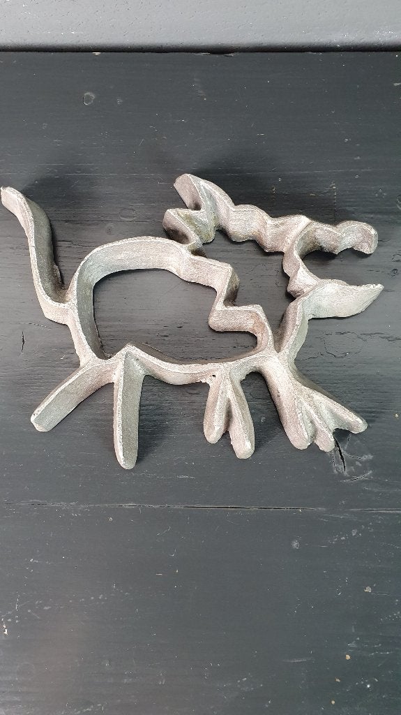 Aluminium onderzetter Hond klein, Teun Kees Design. 7A11, Tweedehands verkoop, Tweedehands verkoop, Gebruikt, Ophalen of Verzenden