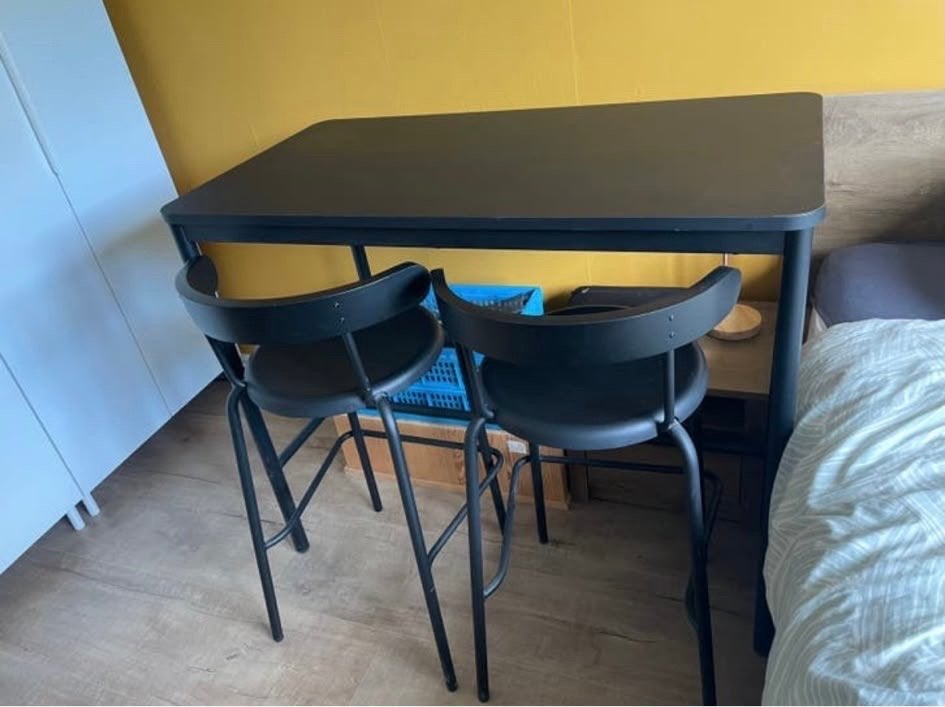 Ikea Tommaryd bartafel / sta-bureau (lichte schade), Gebruikt, 50 tot 100 cm, 100 tot 150 cm, Ophalen of Verzenden