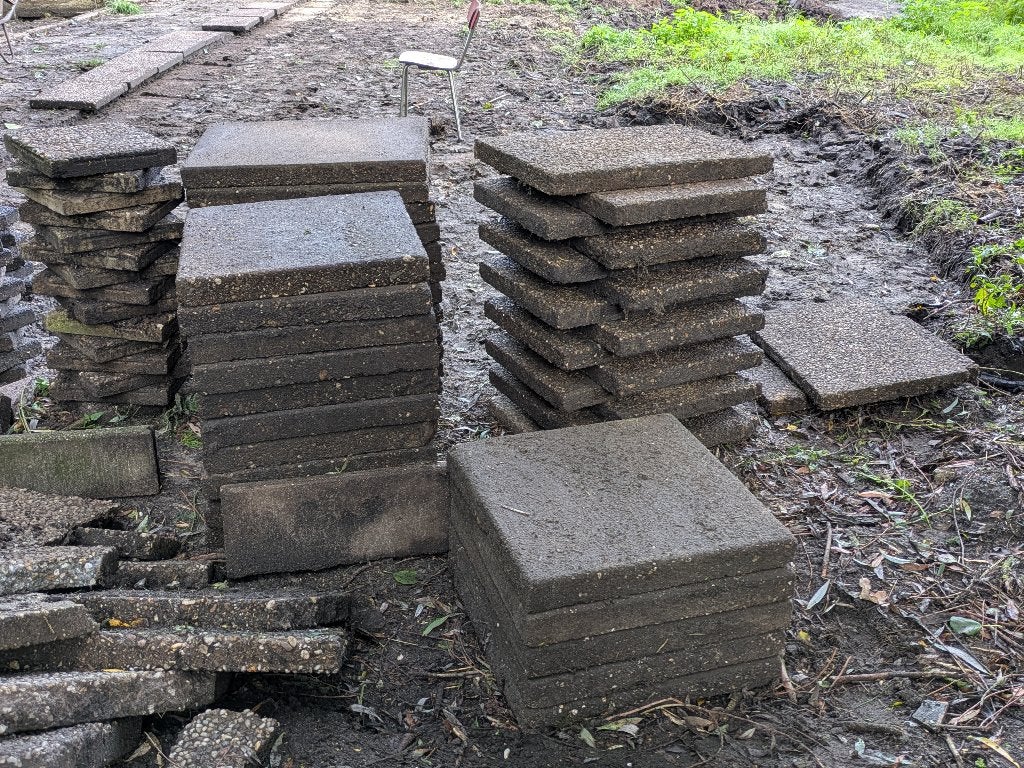 Gratis bestrating Valkenswaard, Ophalen, Gebruikt, Beton, Overige typen