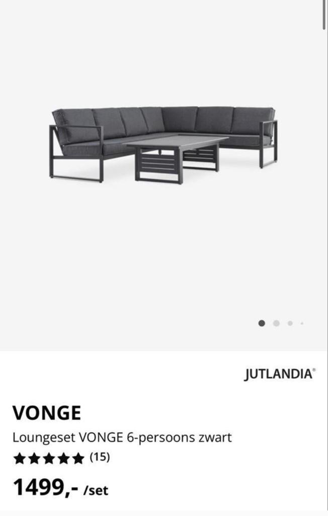 Jysk Vonge loungeset, Ophalen, Gebruikt, Aluminium