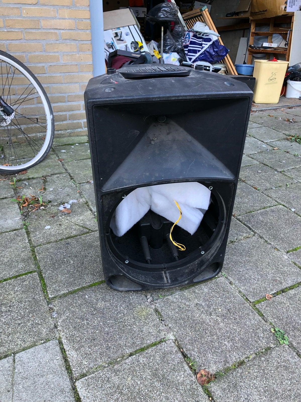 Mackie lege kunstof speakerkast (versterkerdeel ontbreekt), Ophalen of Verzenden, Gebruikt, Overige typen, Overige merken