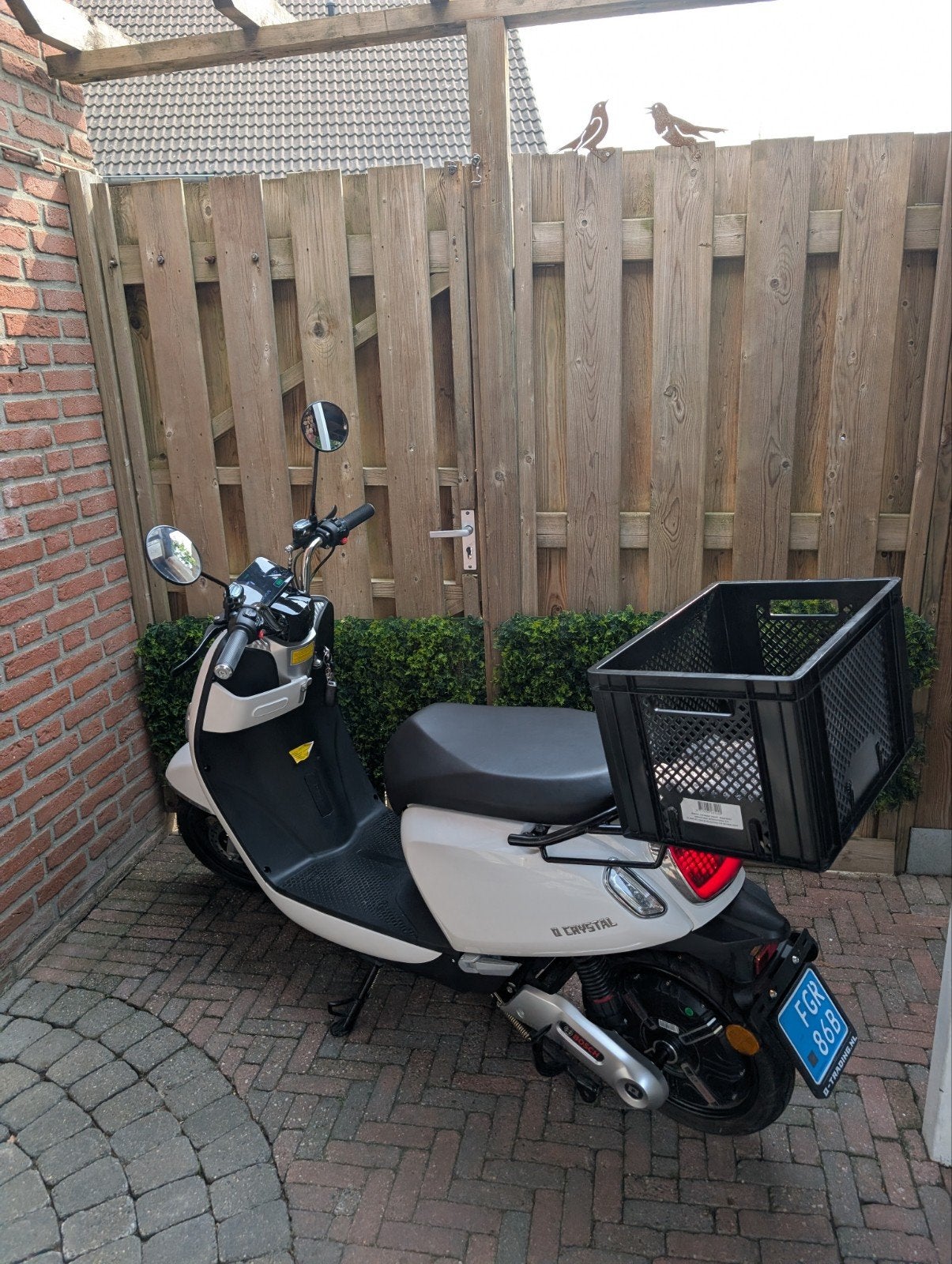 Elektrische scooter Q Crystal(25 km) - Zo goed als nieuw, Fietsen en Brommers, Ophalen, Zo goed als nieuw, Elektrisch, Overige merken