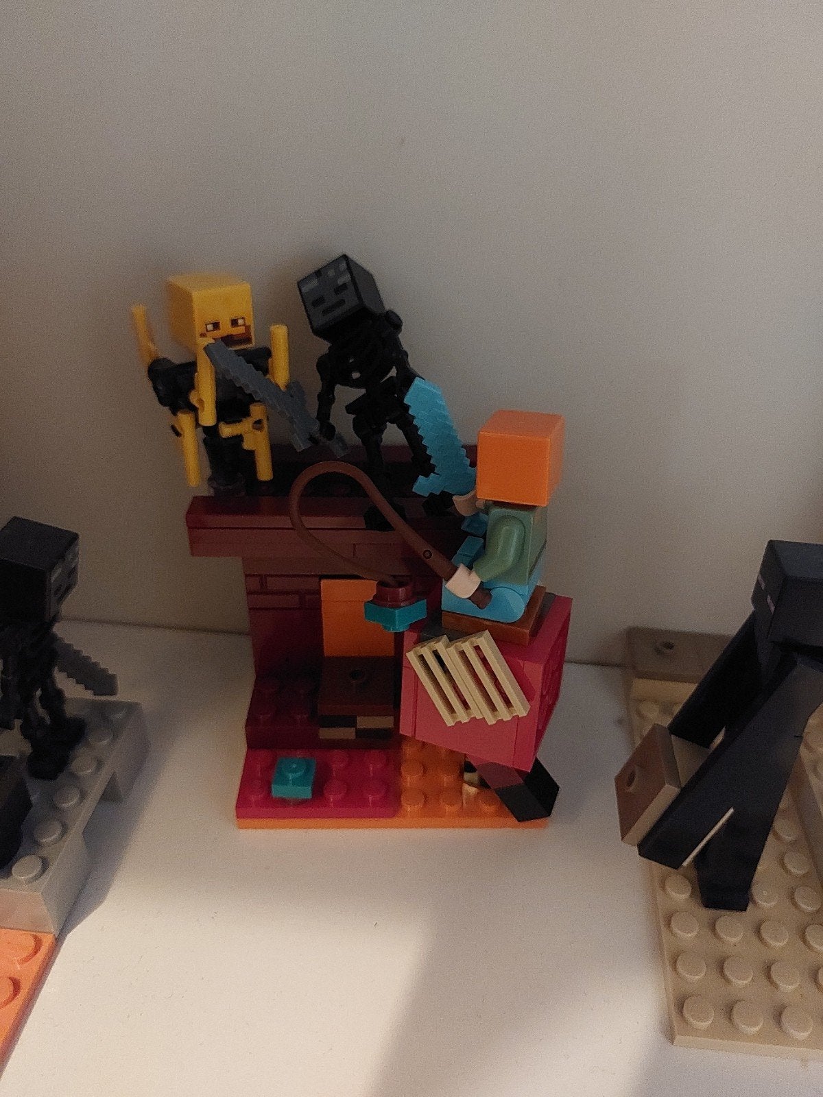 LEGO Minecraft 21266 The Nether Lava Battle, Minecraft, Lego, Ophalen of Verzenden, Zo goed als nieuw