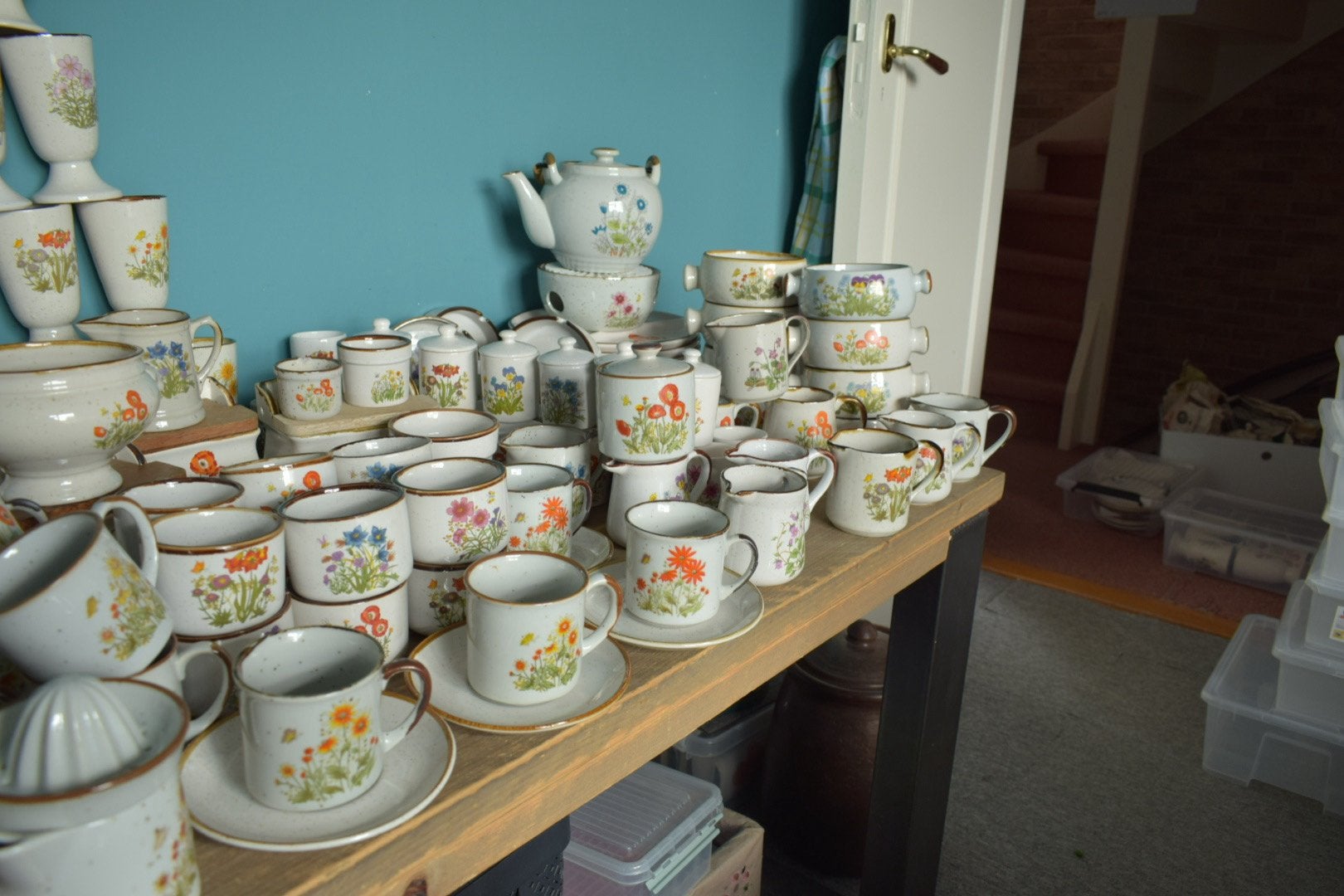 Grote verzameling Wildflower servies., Ophalen of Verzenden