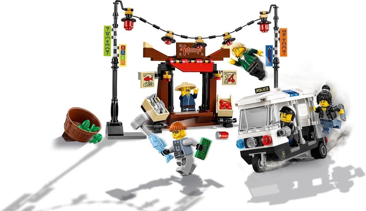 Lego Ninjago Achtervolging Door De Stad - (70607), Kinderen en Baby's, Ophalen of Verzenden, Zo goed als nieuw
