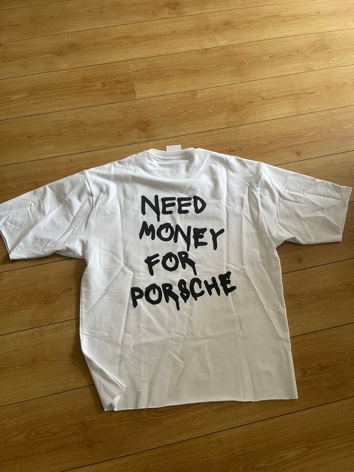 MY SIMPLICATED T-shirt "Need Money For Porsche" XL, Ophalen of Verzenden, Nieuw, Maat 56/58 (XL), Wit