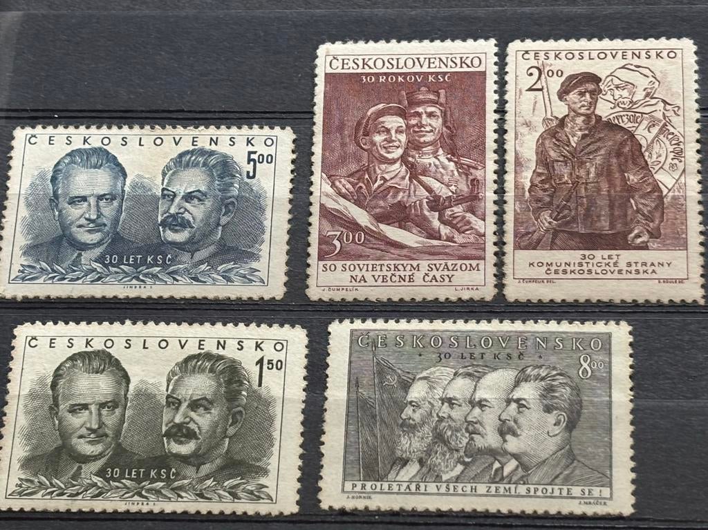 Tsjechoslowakije 1951, Ophalen of Verzenden, Overige landen, Postfris