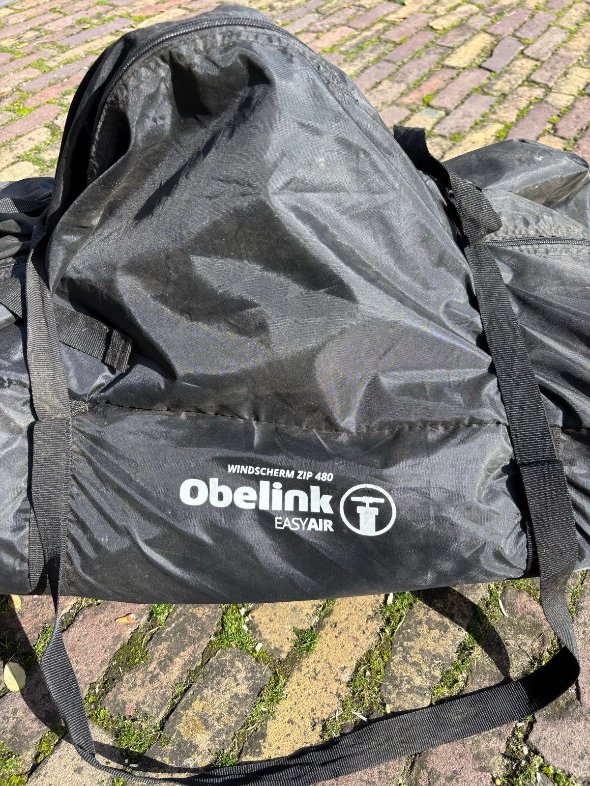 Obelink Zip 480 Easy Air opblaasbaar windscherm, Ophalen of Verzenden, Zo goed als nieuw