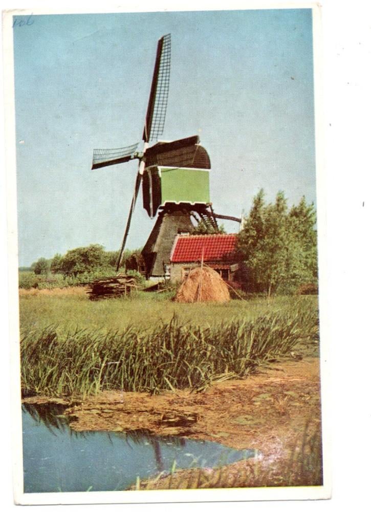 Vlist.  Watermolen a.d. Vlist. **, Ophalen of Verzenden, 1940 tot 1960, Ongelopen, Zuid-Holland