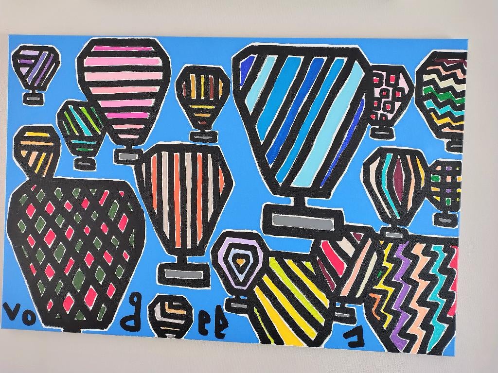 Mooi en origineel schilderij van Frans Vogels, Ophalen of Verzenden