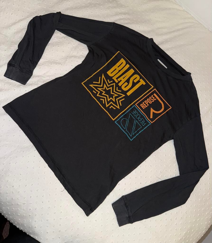Donkergrijze longsleeve van Repose Amsterdam, maat 152, Verzenden, Zo goed als nieuw, Jongen, Shirt of Longsleeve
