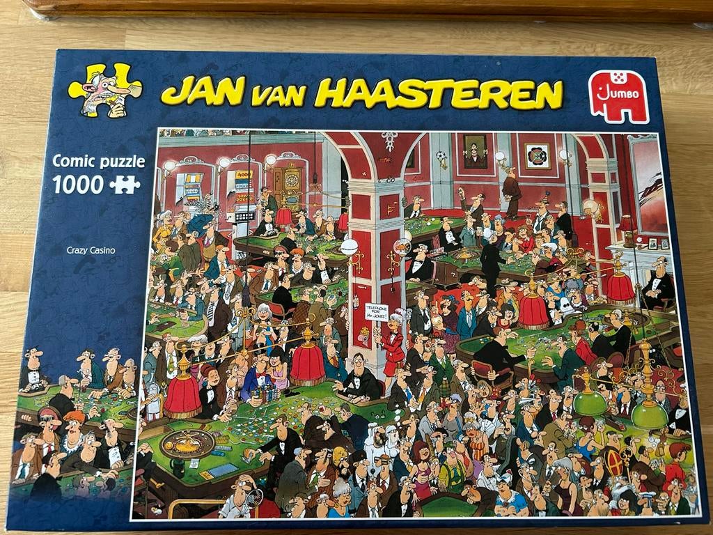 JvH puzzel Crazy Casino 1000 st., Ophalen of Verzenden, 500 t/m 1500 stukjes, Zo goed als nieuw