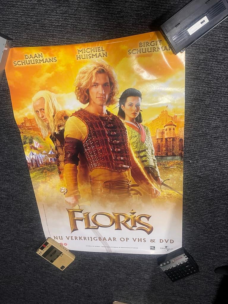 Filmposter Floris - 70x100 cm, Verzamelen, Ophalen of Verzenden, A1 t/m A3, Film en Tv, Rechthoekig Staand