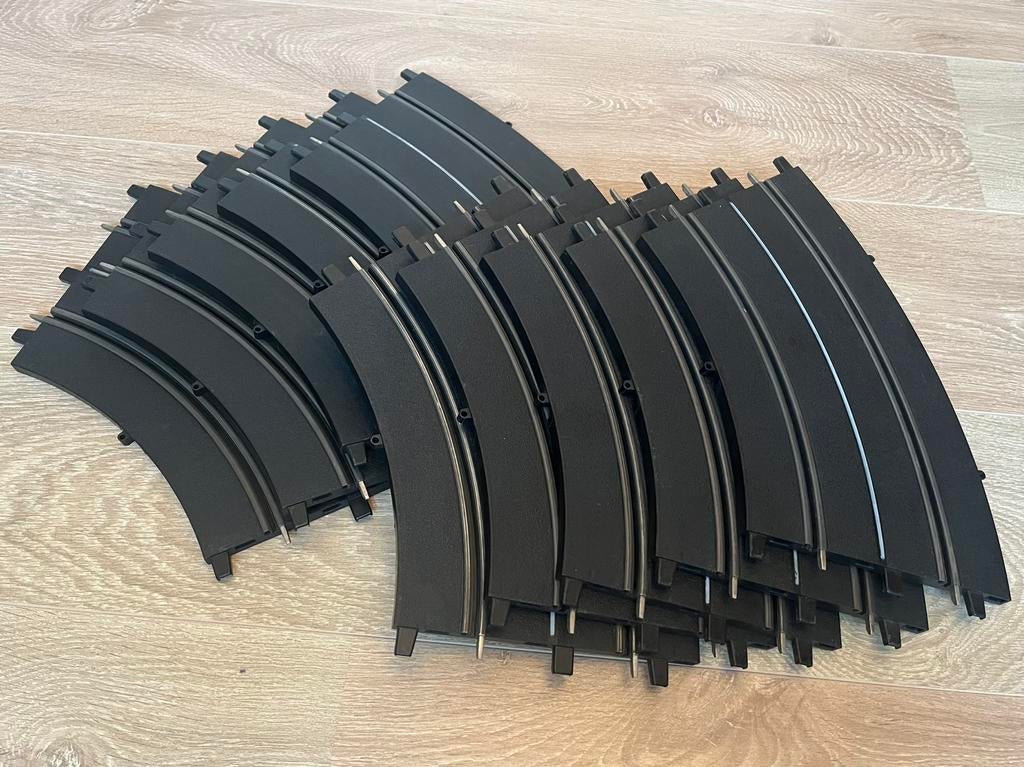 10x Fleischmann bocht 3111 Racebaan Slot Track, Ophalen of Verzenden, Zo goed als nieuw